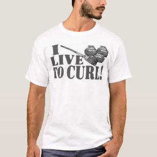 T-shirt Vivez pour courber la chemise de bordage