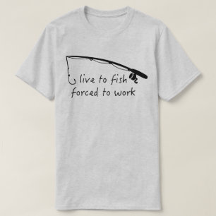 T-shirt Vivez pour les poissons forcés de travailler le T-