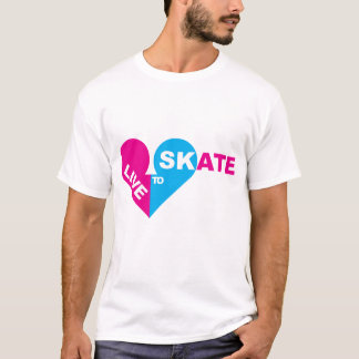 T-shirt vivez POUR PATINER