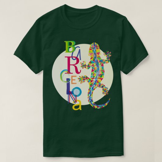T-shirt Vivid Barcelona City Lizard (Design devant)