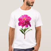 T-shirt Vivid Peony rose (Devant)