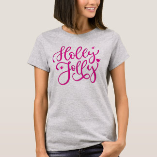 T-shirt Vivid Rose Holly Jolly Femmes de Noël