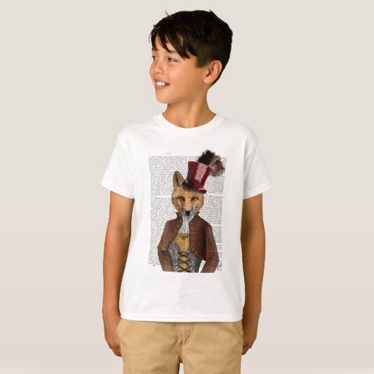 T-shirt Vivienne Steampunk Fox (Devant entier)