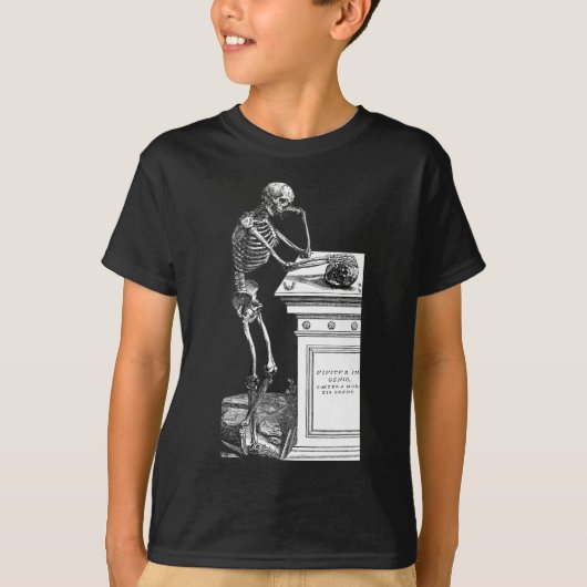 T-shirt Vivitur Ingenio - squelette (Devant)