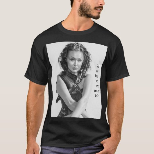 T-shirt vivons comme il faut mourir chemise Dandiena (Devant)