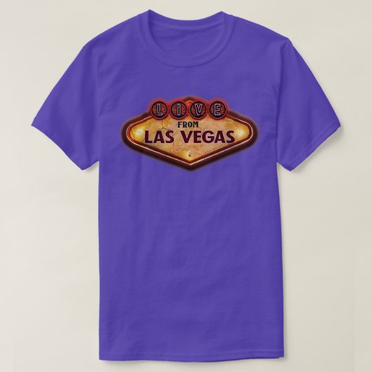T-shirt vivre à partir de vegas (Design devant)