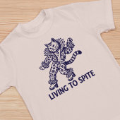 T-shirt Vivre À Spite Drôle Chat Illustré