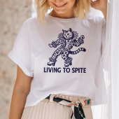 T-shirt Vivre À Spite Drôle Chat Illustré