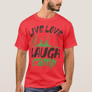 T-shirt vivre amour rire camp adorable garçon