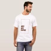 T-SHIRT VIVRE AVEC INTENTION (Devant entier)
