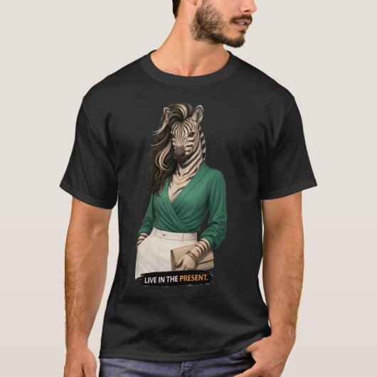 T-shirt Vivre dans le Présent (Devant)