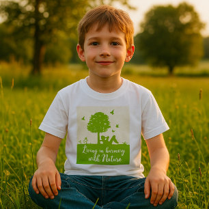 T-shirt Vivre En Harmonie Dans La Nature