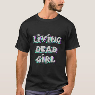 T-shirt Vivre Fille Morte Halloween Trick Ou Treat Citroui