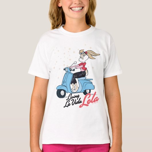 T-shirt Vivre La Vida Lola Scooter Graphic (Devant)