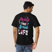T-shirt Vivre La Vie Scrub - Cadeau Stethoscope (Dos entier)