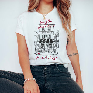T-shirt Vivre le rêve français Paris