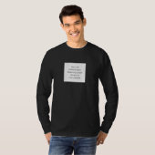 T-shirt Vivre plus longtemps en vivant librement (Devant entier)