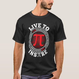 T-shirt Vivre Pour Inspirer Les Mathématiques Des Étudiant