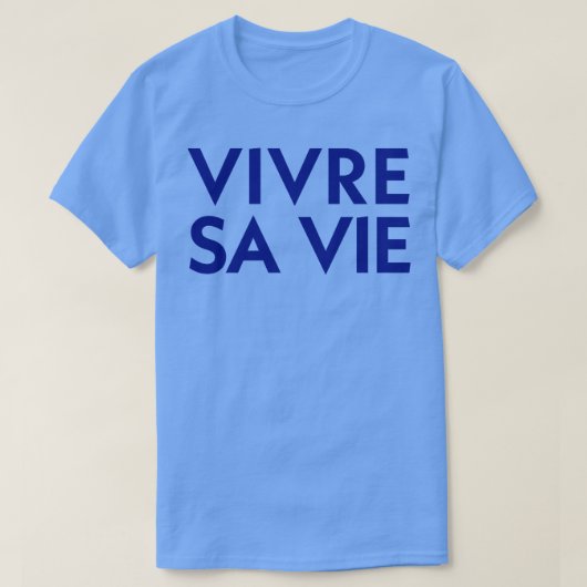T-shirt Vivre Sa Vie 1 (Design devant)