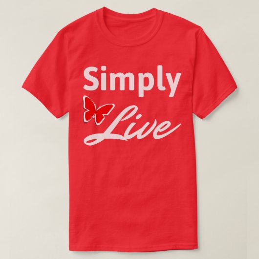 T-shirt Vivre Simplement (Design devant)