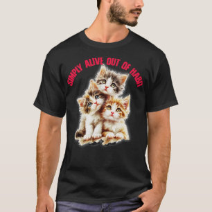 T-shirt Vivre Simplement De L'Habit Cute Nihilisme Design