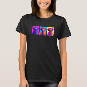 T-shirt Vizsla Anniversaire Artistique Coloré Pour Les Enf