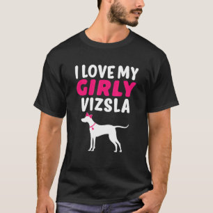 T-shirt Vizsla Canine Animaux de compagnie Fille Chien Fil