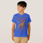 T-shirt Vizsla géométrique (Devant entier)