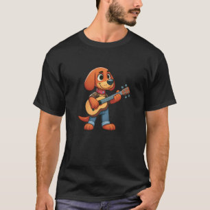 T-shirt Vizsla Guitare Chien Drôle Musique