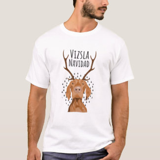T-shirt Vizsla Noël Amoureux des chiens cadeau de Noël lai