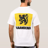 T-shirt Vlaanderen (Flandre) (Dos)