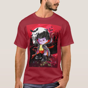 T-shirt Vladimir le Vampire en rouge