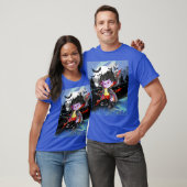 T-shirt Vladimir le Vampire sur Blue (Unisexe)