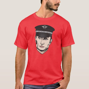 T-shirt Vladimir Poutine avec casquette en cuir