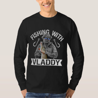 T-shirt Vladimir Poutine pêche avec lunettes vladeuses Rus