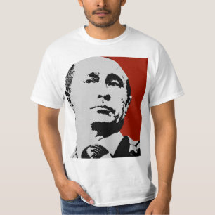 T-shirt Vladimir Poutine rouge