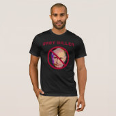T-shirt Vladimir Poutine Tueur de Bébé Cercle rouge & Slas (Devant entier)