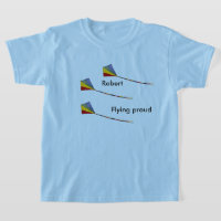 T-shirt - Vliegende vliegers met naam