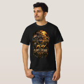 T-shirt VLLC Play The Long Game Motivation Crocodile Graph (Devant entier)