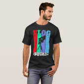 T-shirt Vlog Squad Social Media Content Creator Vlogger 1 (Devant entier)