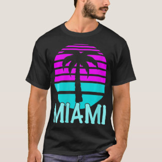 T-shirt VNeck Art déco de Miami