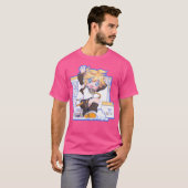 T-shirt Vocaloid Windows Blue Version Kagamine Len (Devant entier)