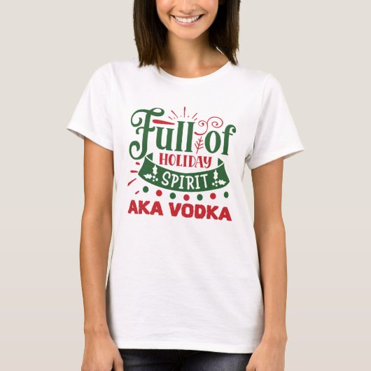 T-shirt Vodka de Noël (Devant)