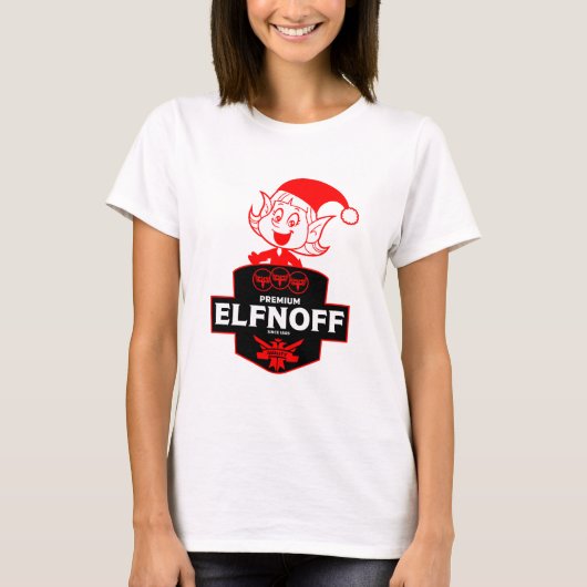 T-shirt Vodka de Noël drôle (Devant)