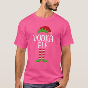T-shirt Vodka Elf Groupe de jumelage de la famille Christm