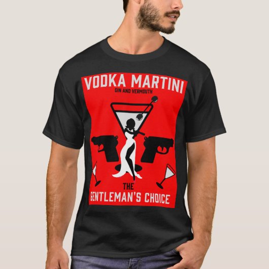 T-shirt Vodka Martini Drink Gift (Devant)