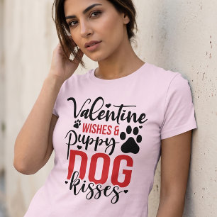T-Shirt Voeux de la Saint-Valentin Bisous de Chien