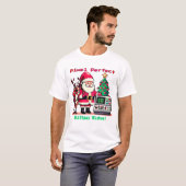 T-shirt Vœux de Noël parfaits en pixels ! (Devant entier)