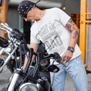 T-shirt Voici à quoi ressemble la fête des pères d'un père