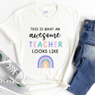 T-shirt Voici à quoi ressemble un enseignant génial